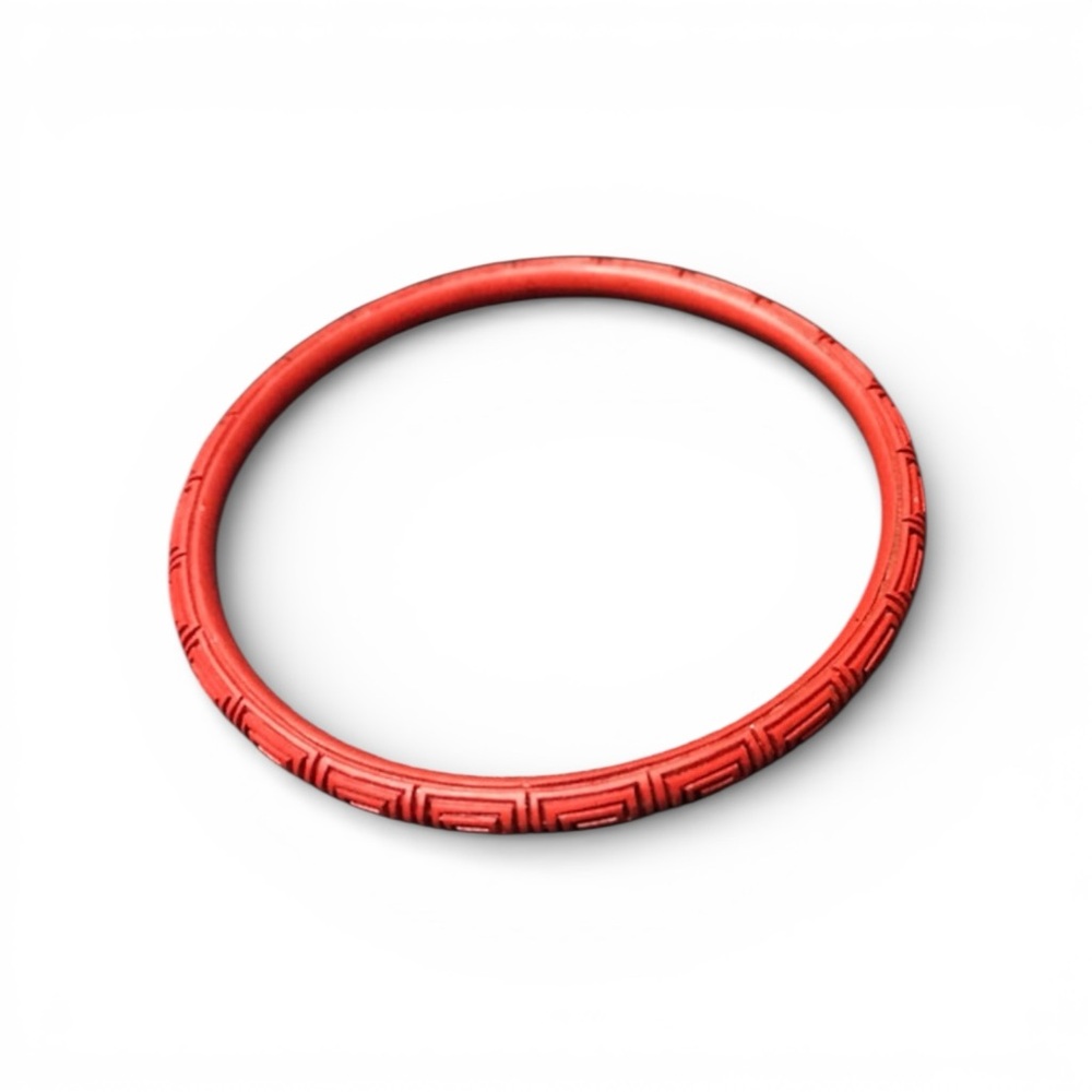 Elegant Carved Cinnabar Bracelet View 2